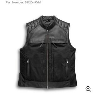 Harley-Davidson® Men's Synthesis Pocket System Leather/Textile Vest 98120-17VM